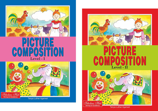 Scholars Hub Picture Composition Book (Part 1, 2) (Set Of 2 Books) | Picture Composition Book For Class 1,2 | 56 Pages…