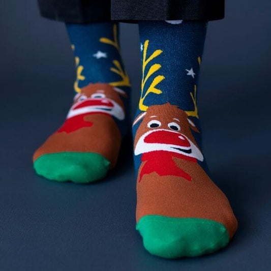 Socksoho Luxury Men Socks Happy Reindeer Edition (image 2)