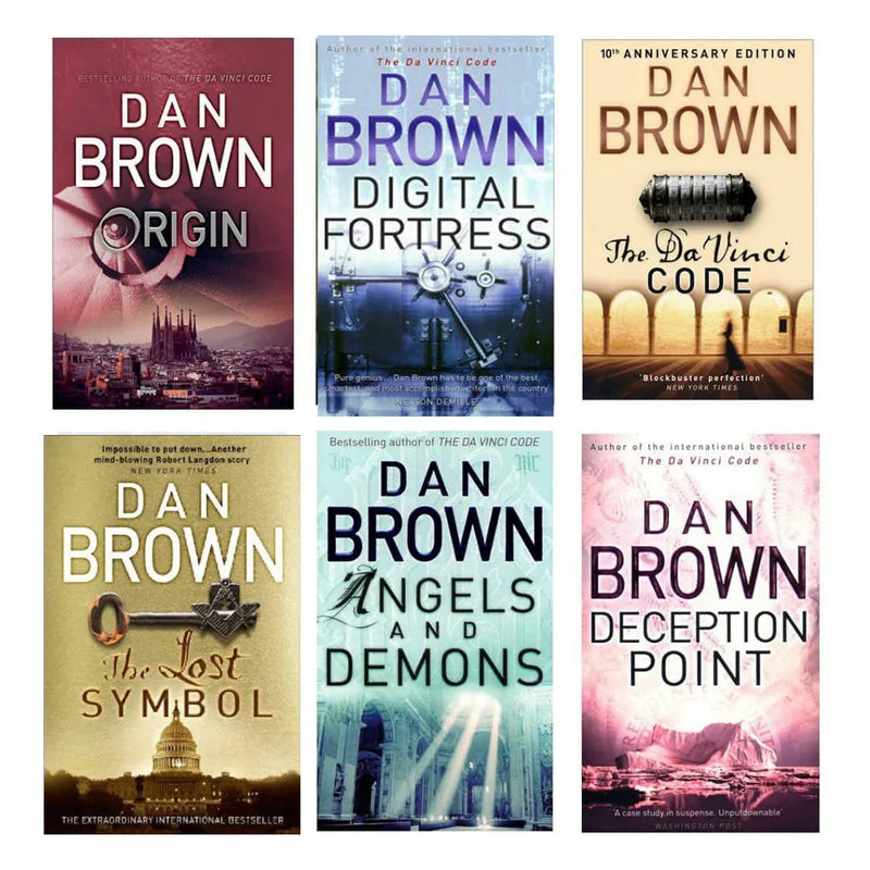 Dan Brown Combo (Set of 6-Old Paperback)