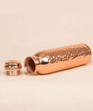 Ishalife Hammered Copper Water Bottle - 950 ml image 4