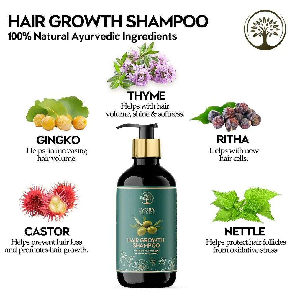 Ivory Natural Grey Hair Serum and Shampoo Combo - 200ml image 2