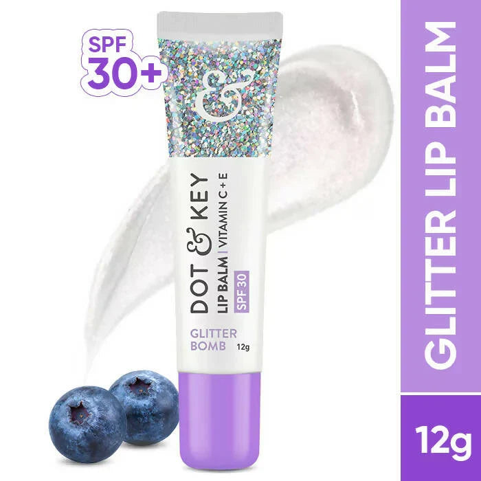 Dot & Key Glitter Bomb t Vitamin C + E & SPF 30 PA+++ Lip Balm -12 gm image 2