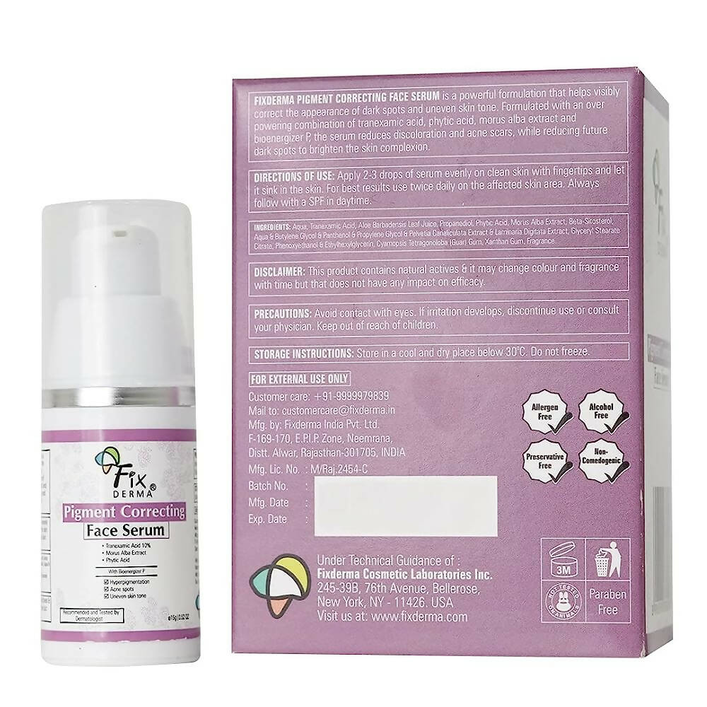 Fixderma Pigment Correcting Face Serum -15 gm image 2