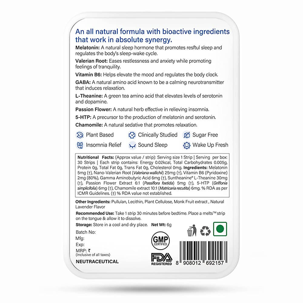Wellbeing Nutrition Melts Restful Sleep - 30 strips image 2