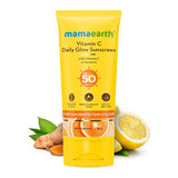 Vitamin C Daily Glow Sunscreen With Vitamin C & Turmeric for Sun Protection & Glow - 80 g
