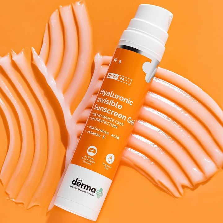 Hyaluronic Invisible Sunscreen Gel with Hyaluronic Acid & Vitamin E - 50g