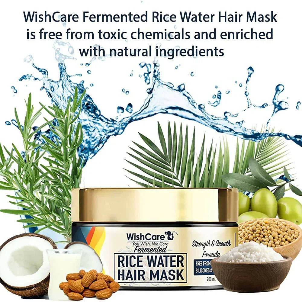 WishCare Fermented Rice Water Hair Mask -200 ml image 2