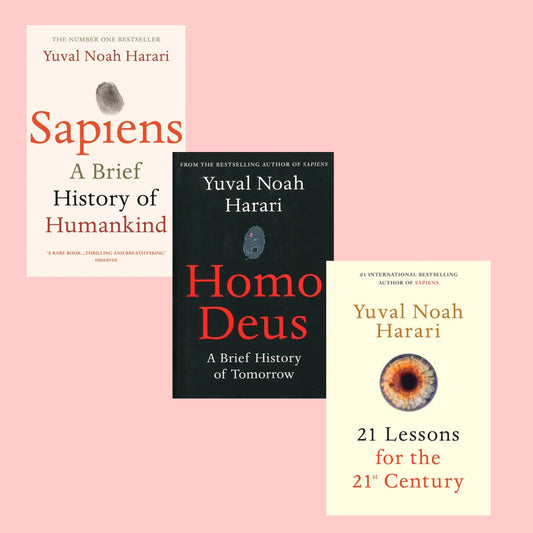 Yuval Noah Harari Books Combo (Homodues, Sapiens, 21 Lessons for the 21st Century)- Paperback