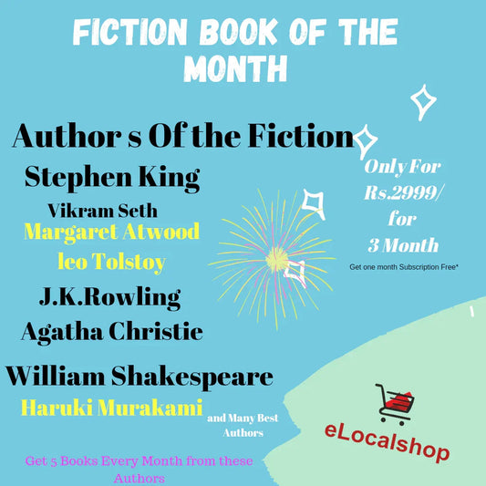 Fiction Books of The Month (3 Month Suscription)-ONE MONTH SUBSRIPTION FREE)
