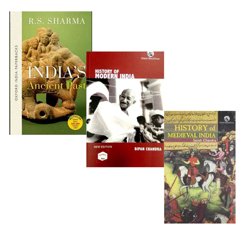 History of medieval india & History of Modern India & india's ancient past book combo (set of 3)-Paperback