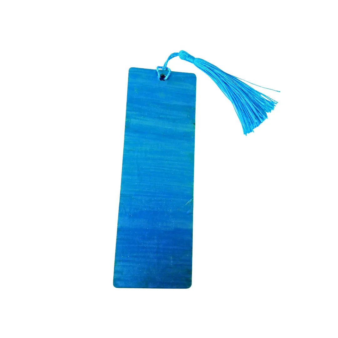 Beautiful Resin Wood Handmade Mandala Bookmark with Tassel image 2