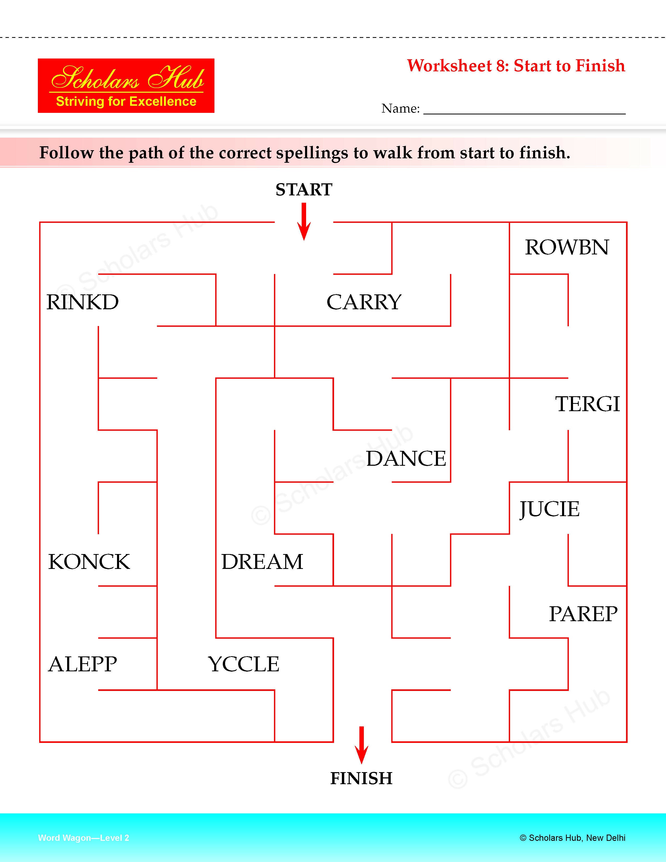 Step By Step Skills Word Wagon-2(Tearble Colourful Worksheets) – Scholars Hub (image 3)