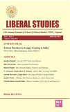 Liberal Studies : a Bi-Annual Journal of School of Liberal Studies, Pdpu, Gujarat (Vol. 2, Issue 1) January- June 2017…