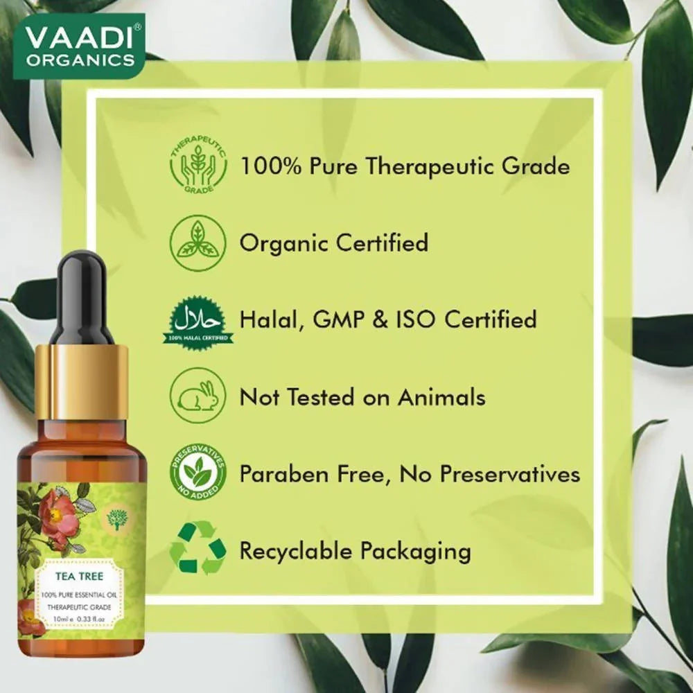 Vaadi Herbals Tea Tree Oil Therapeutic Grade -10 ML image 4