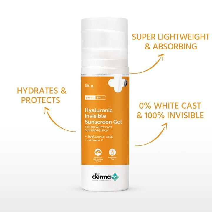 Hyaluronic Invisible Sunscreen Gel with Hyaluronic Acid & Vitamin E - 50g image 2