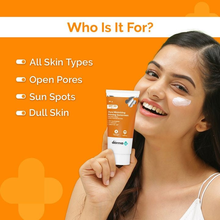 Pore Minimizing Priming Sunscreen For Open Pores & UVA/UVB Protection - 80g image 2