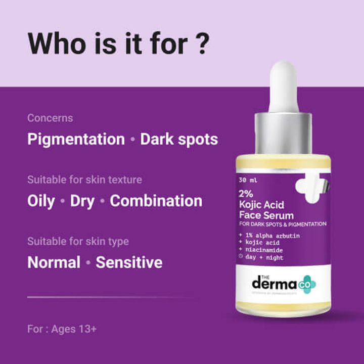2% Kojic Acid Face Serum with Alpha Arbutin & Niacinamide – Brightening & Even-Tone Formula (30ml) image 3