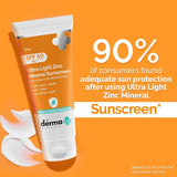 Ultra Light Zinc Mineral Sunscreen with SPF 50 For Broad Spectrum, UVA, UVB & Protection - 50g image 2