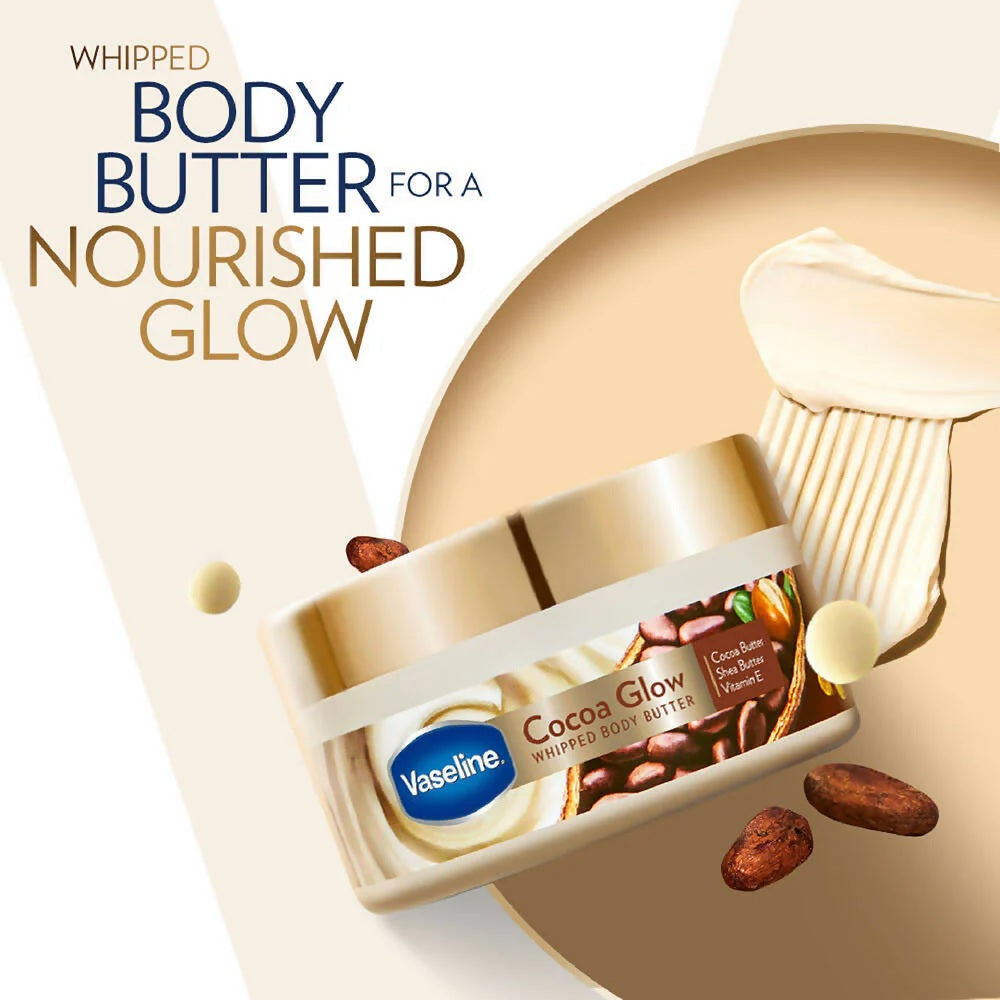 Vaseline Cocoa Glow Whipped Body Butter -180 gm image 2
