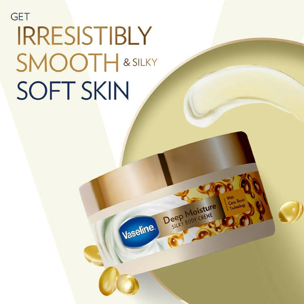 Vaseline Deep Moisture Silky Body Creme -180 gm image 2