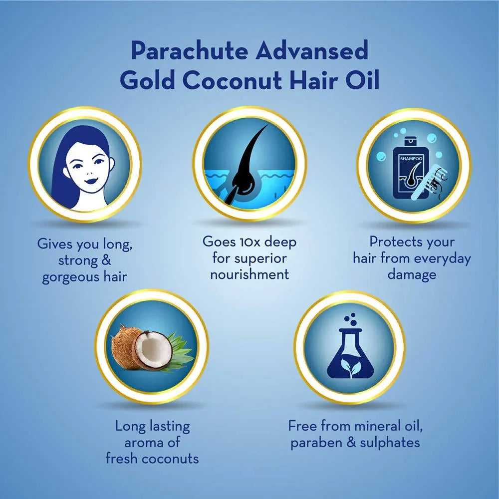 Parachute Advansed Gold Coconut Hair Oil -400 ml image 2