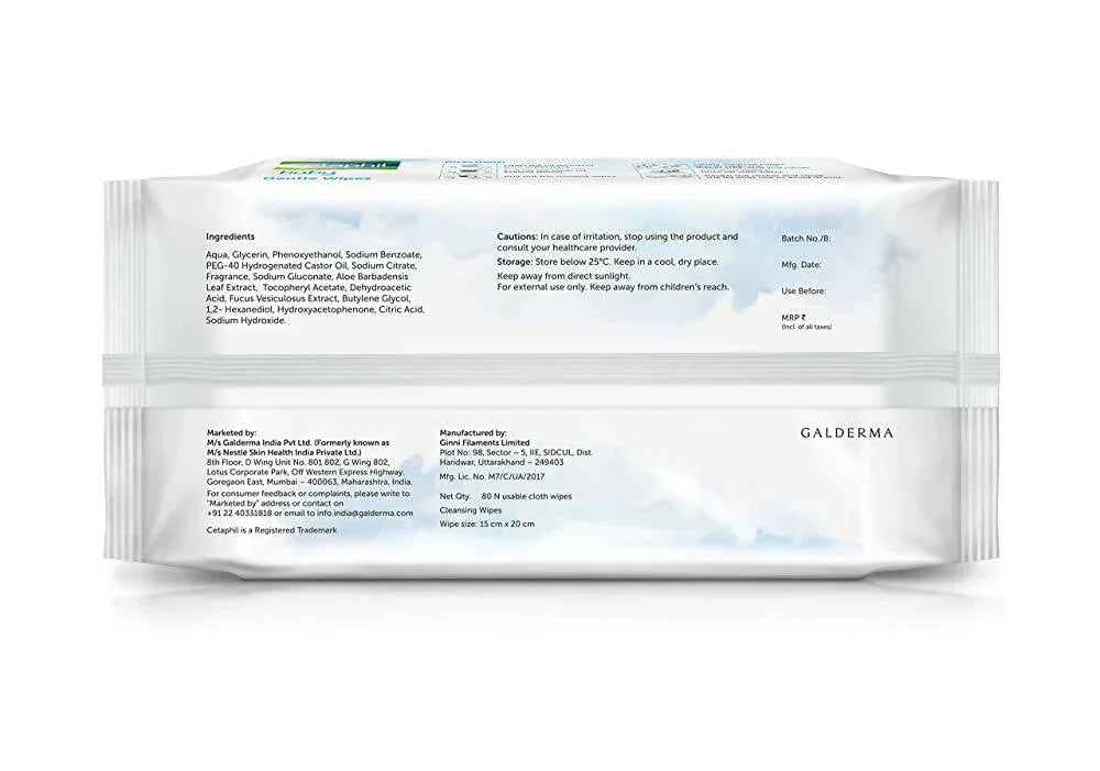 Cetaphil Baby Gentle Wipes -80 wipes image 2