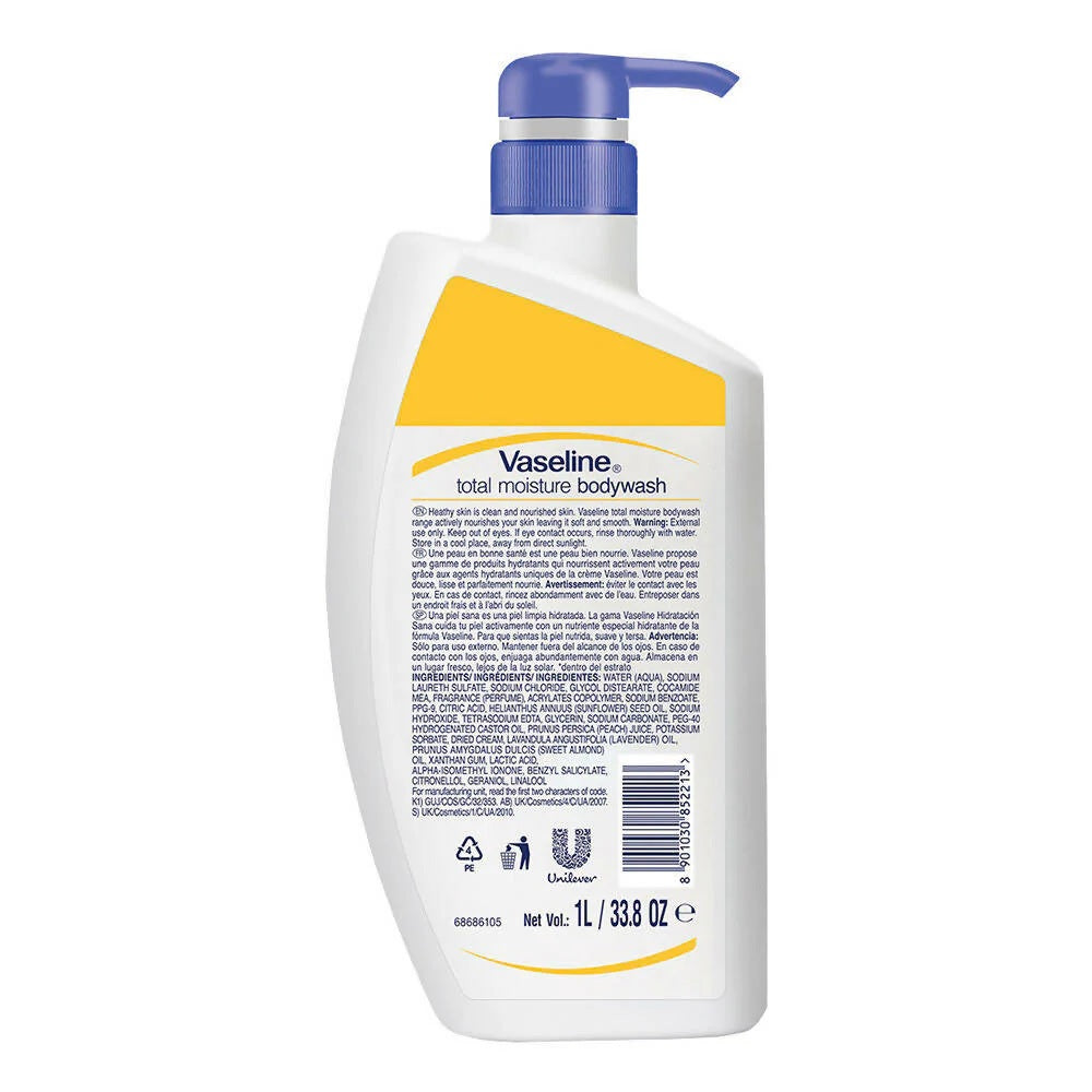 Vaseline Total Moisture Body Wash For Clean & Nourished Skin -1 L image 3