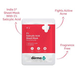 1% Salicylic Acid Sheet Mask With Salicylic Acid & Allantoin - 20g image 3