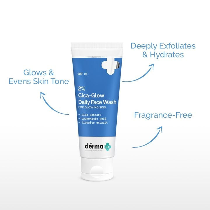 2% Cica-Glow Daily Face Wash with Tranexamic Acid & Licorice Extract - 100ml image 3