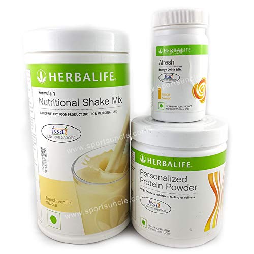 Herbalife Vanilla Nutrition Shake Combo - F1, PPP & Afresh Lemon