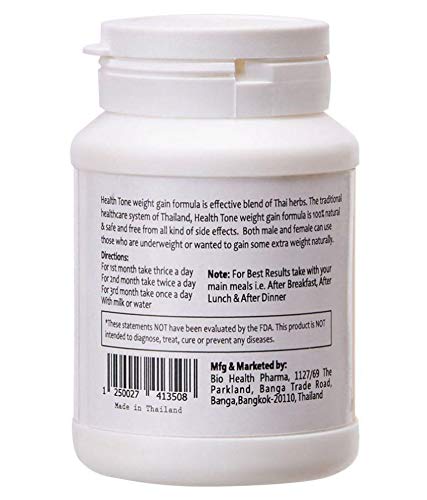 Health Tone Ayurvedic Weight Gainer Capsules - 90 Caps image 4