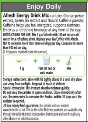 Herbalife Afresh Energy Drink Mix Kashmiri Kahwa-40gm Pack of 2 image 2
