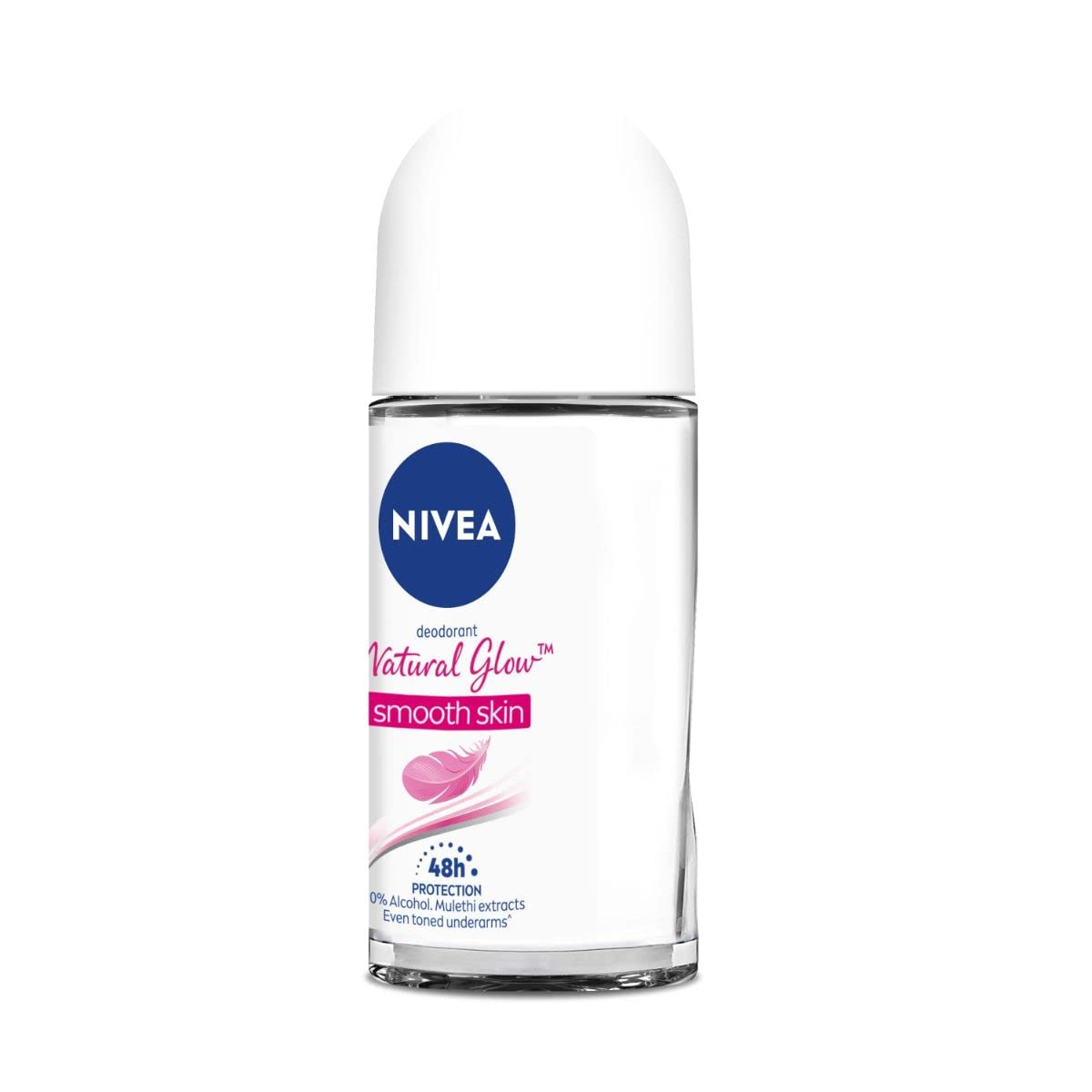 NIVEA Natural Glow Smooth Skin Deodorant Roll On for Women- 50ml image 2