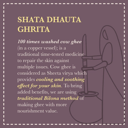 Nabhi Sutra Shata Dhauta Ghrita Skin Repair Emollient | 100 Times Washed A2 Cow Ghee image 4