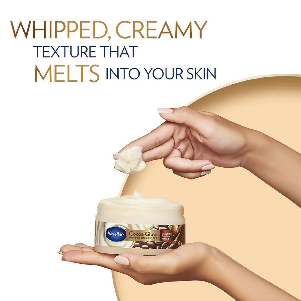 Vaseline Cocoa Glow Whipped Body Butter -180 gm image 4