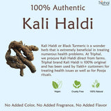 Triphal Kali Haldi Powder - Organic Black Turmeric Powder image 5