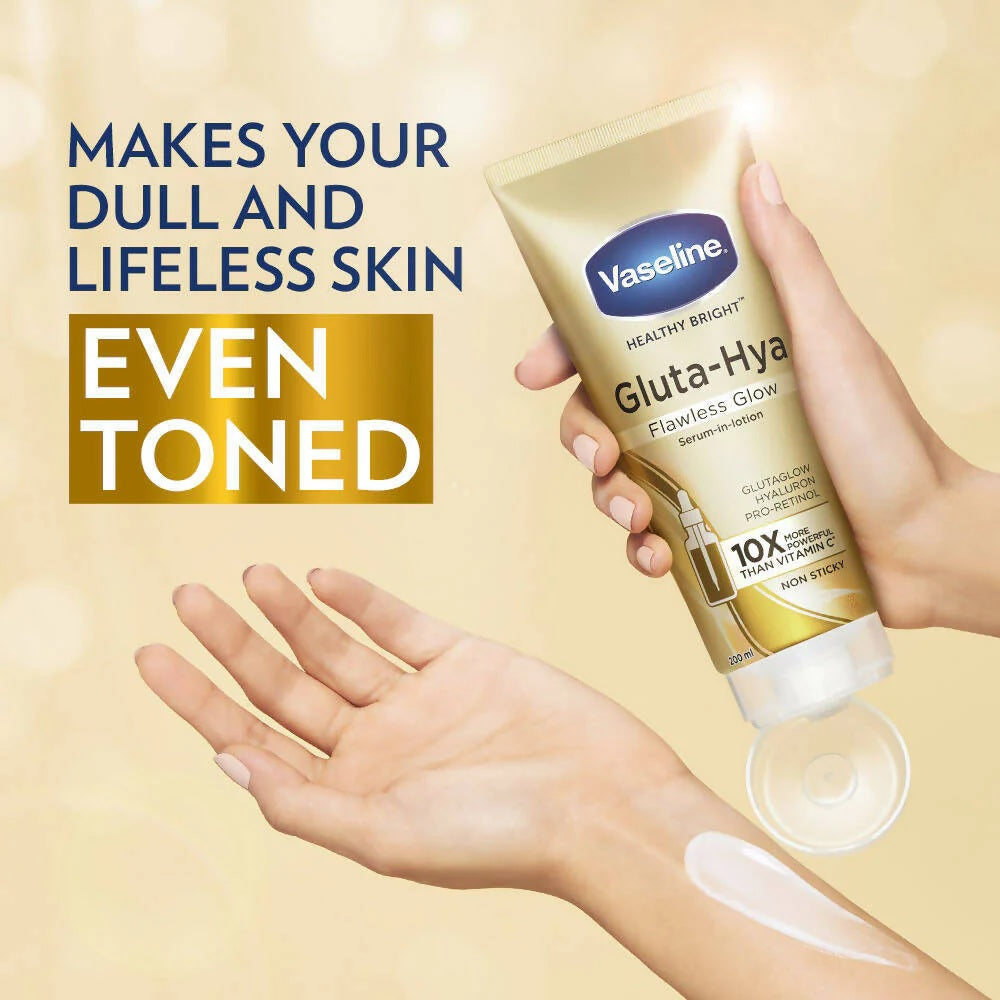 Vaseline Gluta-Hya Flawless Glow Serum-In-Lotion -200 ml image 3