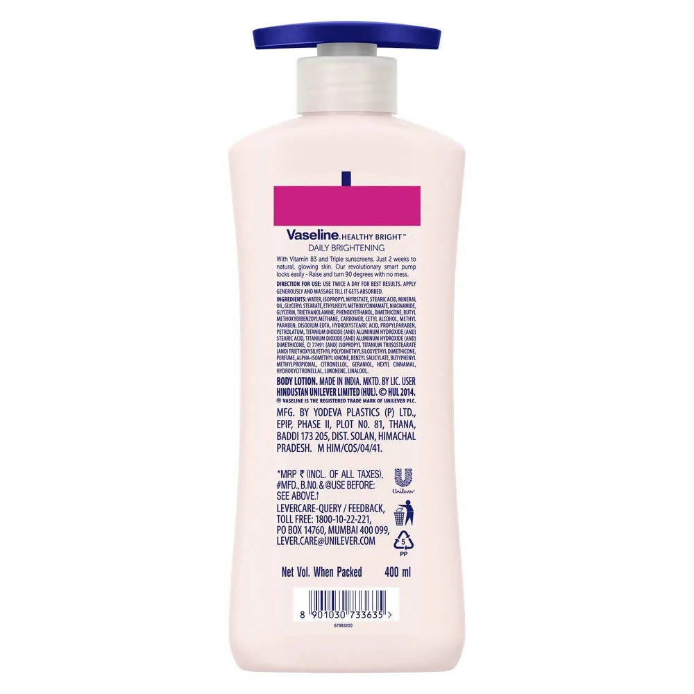 Vaseline Healthy Bright Daily Brightening Body Lotion -100 ml image 4