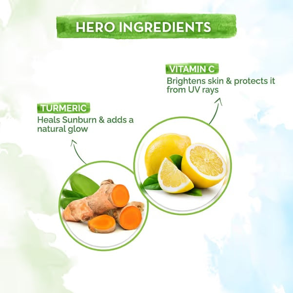 Vitamin C Daily Glow Sunscreen With Vitamin C & Turmeric for Sun Protection & Glow - 80 g image 4