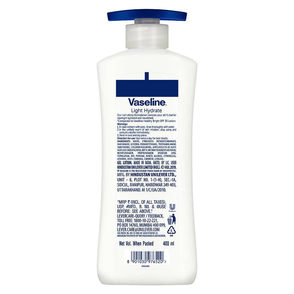 Vaseline Light Hydrate Serum In Lotion -400 ml image 4