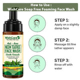 Wishcare Anti Acne Neem TeaTree Foaming Face Wash -150 ml image 4