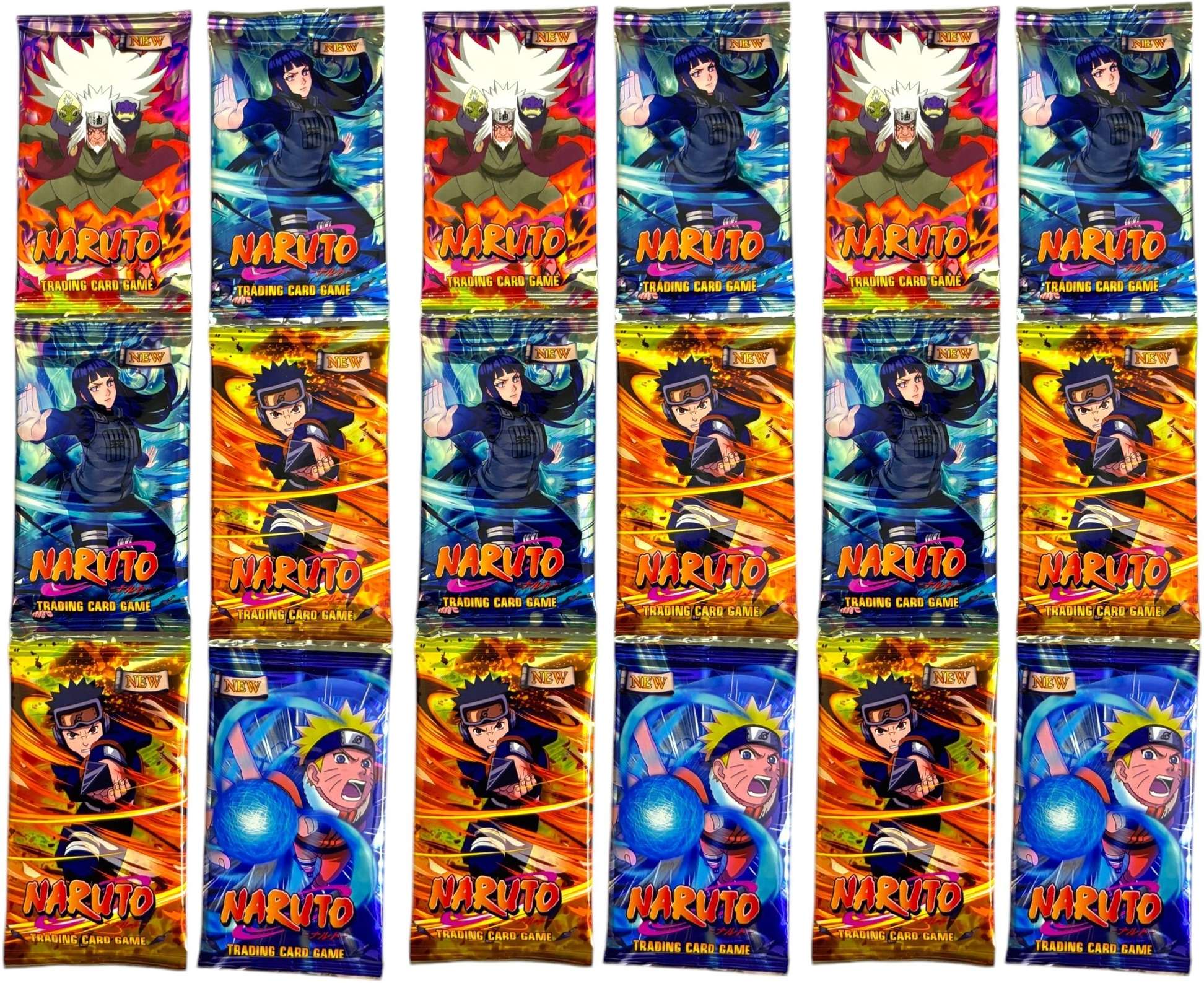 18 Pack (144 Cards) Naruto Itachi Sasuke Booster Playing Cards| Naruto Card Game (Multicolor)