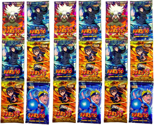 18 Pack (144 Cards) Naruto Itachi Sasuke Booster Playing Cards| Naruto Card Game (Multicolor)