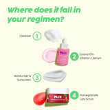 PLIX   Guava Face Serum and Pomegranate Lip Scrub (20 ml + 15gm) image 2
