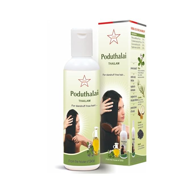 SKM Siddha And Ayurveda Poduthalai Thailam - 100 ml