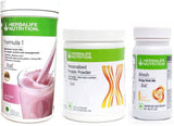 HERBALIFE Weight Loss Combo Formula 1 Rose Kheer Flavor Shake, Protein Powder 200G, Afresh Ginger Flavor