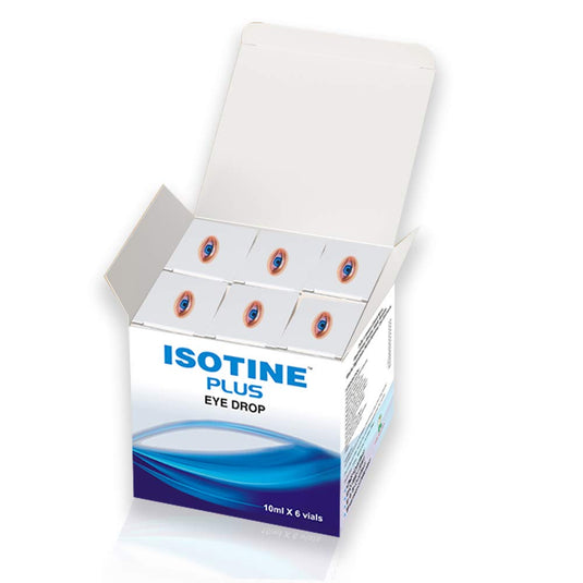 Isotine Plus Eye Drop 6 Bottles (10 ml Each) image 2