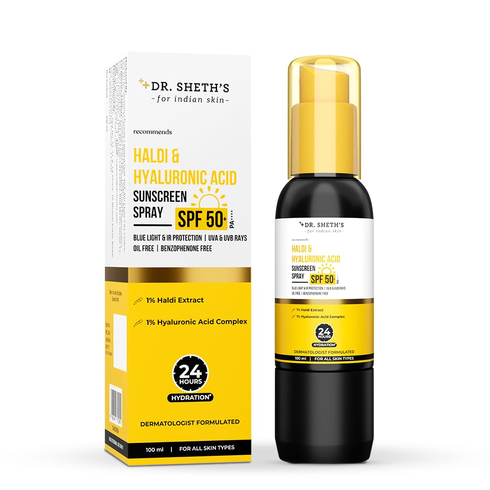 Dr. Sheth's Ceramide & Vitamin C Sunscreen SPF 50+ PA+++ UVA UVB Sun Protection, For All Skin Types -50 gm image 10