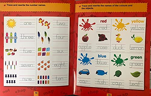 Scholars Hub Reusable And Washable Wipe And Clean Books For Kids (Set Of 3 Books) : Alphabet, Numbers & Words | 48 Pages…