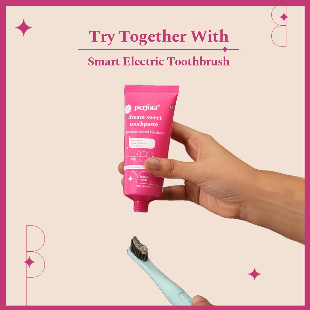 Perfora Dream Sweet Toothpaste - Jamun Mint -150 gm - Pack of 1 image 4